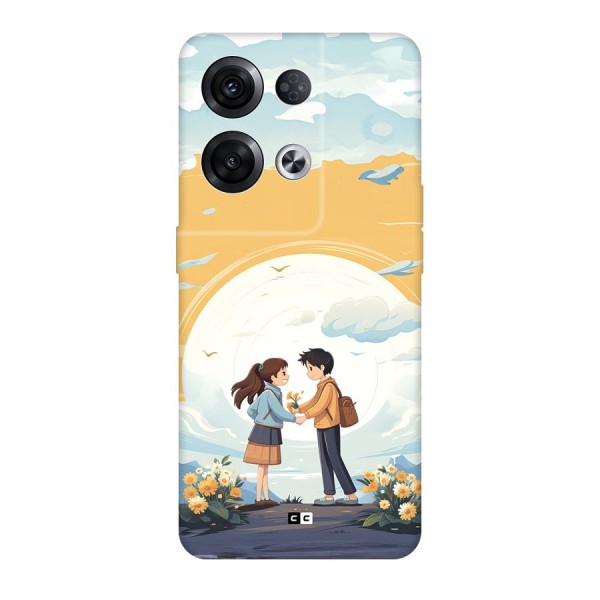 Teenage Anime Couple Back Case for Oppo Reno8 Pro 5G