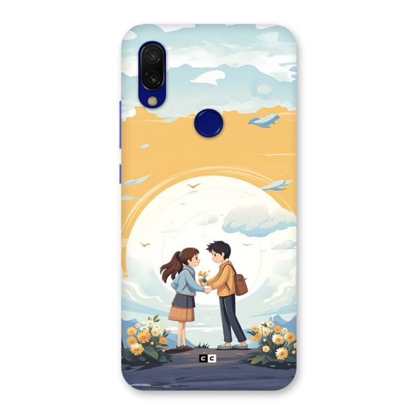 Teenage Anime Couple Back Case for Redmi 7
