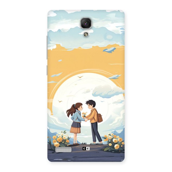 Teenage Anime Couple Back Case for Redmi Note