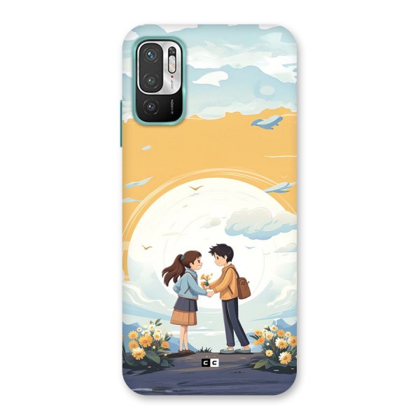 Teenage Anime Couple Back Case for Redmi Note 10T 5G