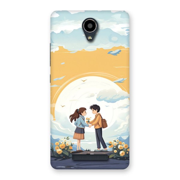 Teenage Anime Couple Back Case for Redmi Note 2