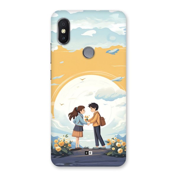 Teenage Anime Couple Back Case for Redmi Y2