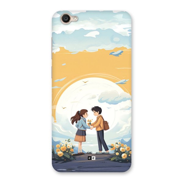 Teenage Anime Couple Back Case for Vivo Y55s
