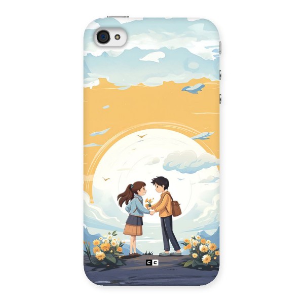Teenage Anime Couple Back Case for iPhone 4 4s