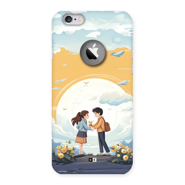 Teenage Anime Couple Back Case for iPhone 6 Logo Cut