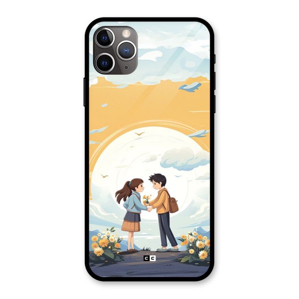 Teenage Anime Couple Glass Back Case for iPhone 11 Pro Max
