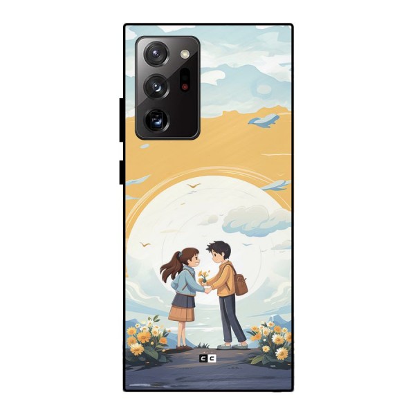 Teenage Anime Couple Metal Back Case for Galaxy Note 20 Ultra