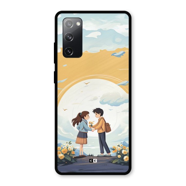 Teenage Anime Couple Metal Back Case for Galaxy S20 FE 5G