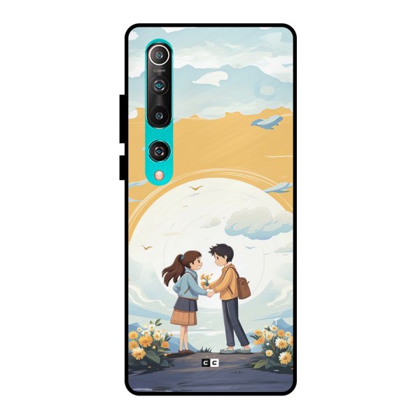 Teenage Anime Couple Metal Back Case for Mi 10