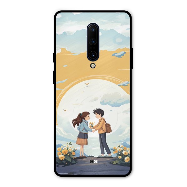 Teenage Anime Couple Metal Back Case for OnePlus 7 Pro
