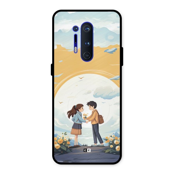 Teenage Anime Couple Metal Back Case for OnePlus 8 Pro