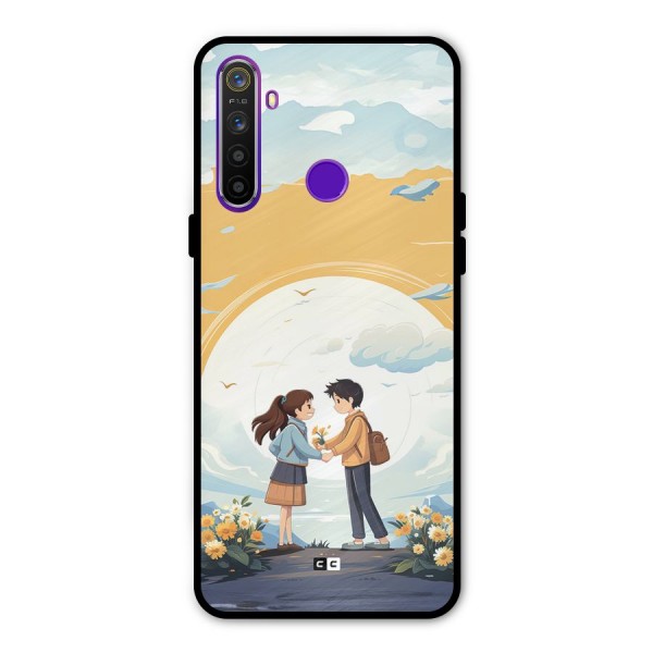 Teenage Anime Couple Metal Back Case for Realme 5i