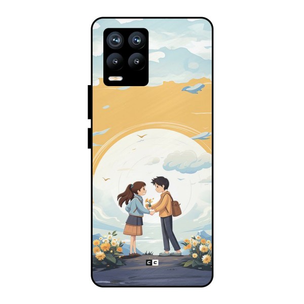Teenage Anime Couple Metal Back Case for Realme 8 Pro