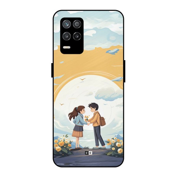 Teenage Anime Couple Metal Back Case for Realme 9 5G