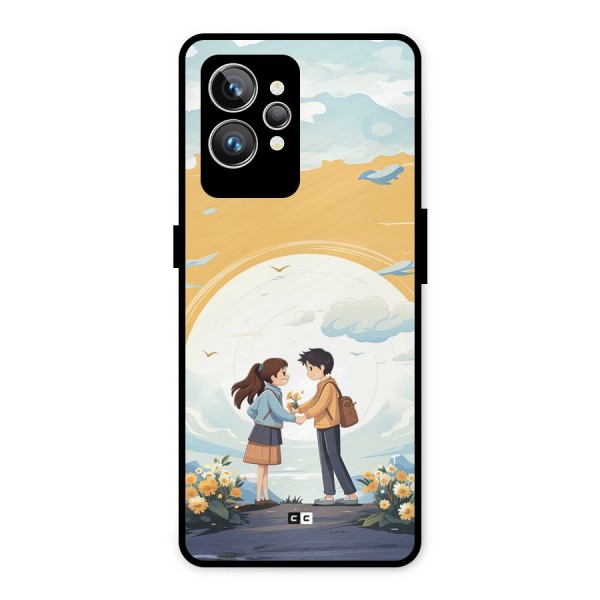 Teenage Anime Couple Metal Back Case for Realme GT2 Pro