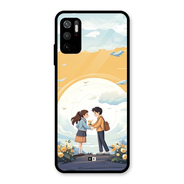 Teenage Anime Couple Metal Back Case for Redmi Note 10T 5G