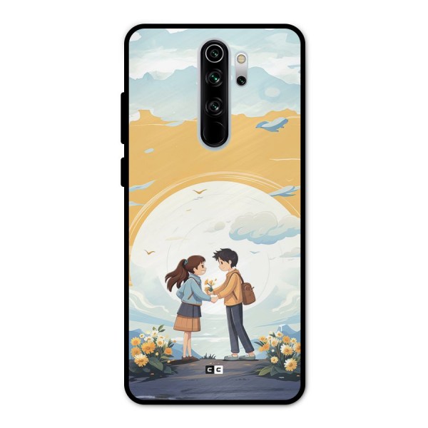 Teenage Anime Couple Metal Back Case for Redmi Note 8 Pro