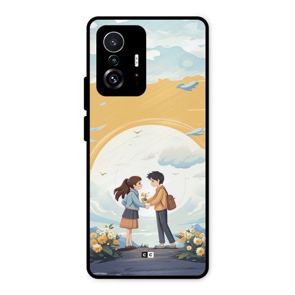 Teenage Anime Couple Metal Back Case for Xiaomi 11T Pro