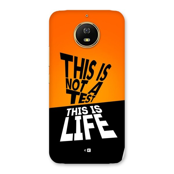 Test Life Back Case for Moto G5s
