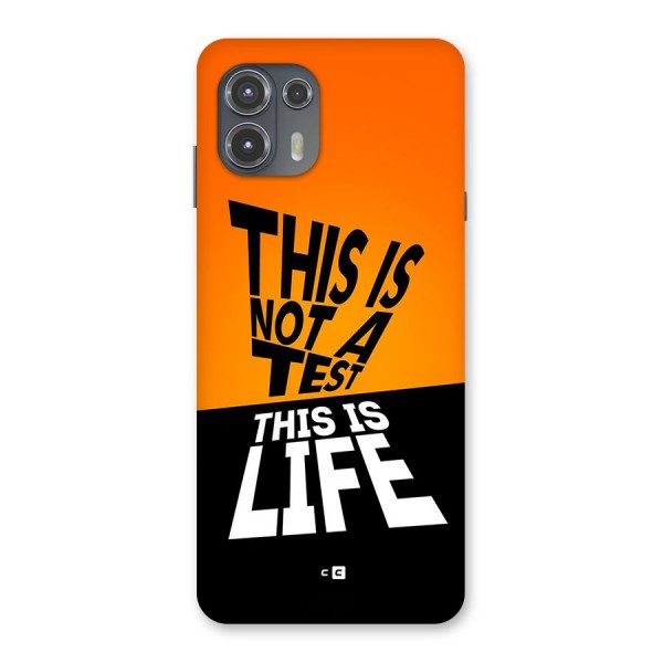 Test Life Back Case for Motorola Edge 20 Fusion