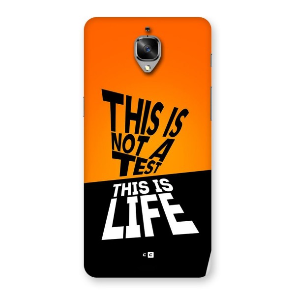 Test Life Back Case for OnePlus 3