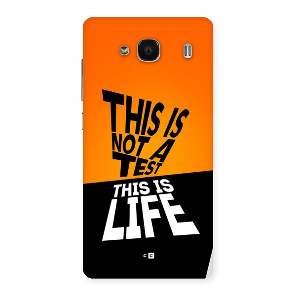 Test Life Back Case for Redmi 2s