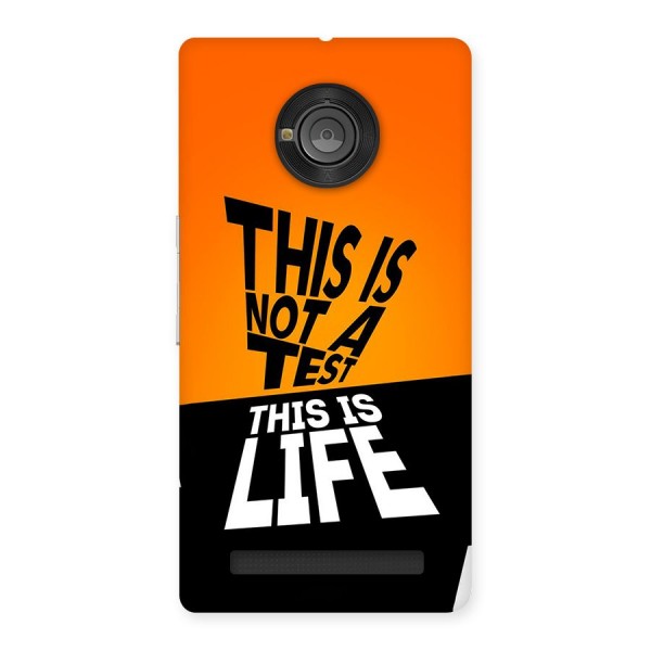 Test Life Back Case for Yunique