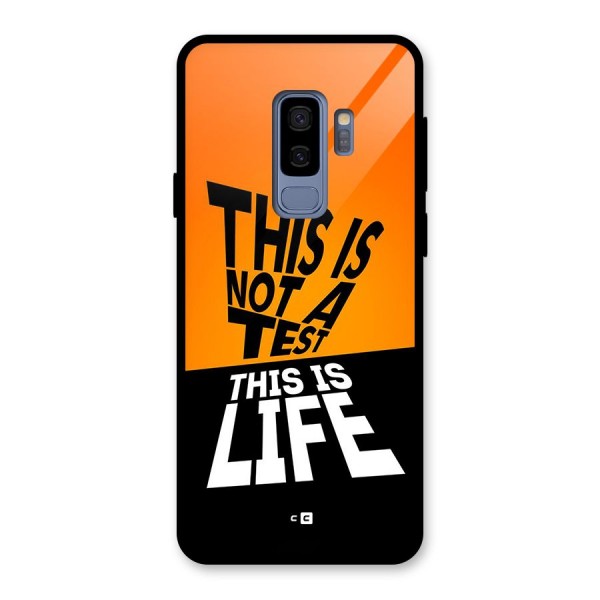 Test Life Glass Back Case for Galaxy S9 Plus