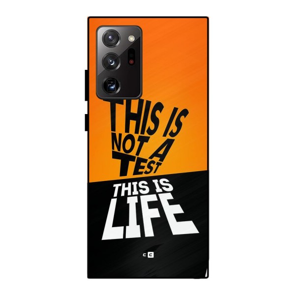 Test Life Metal Back Case for Galaxy Note 20 Ultra