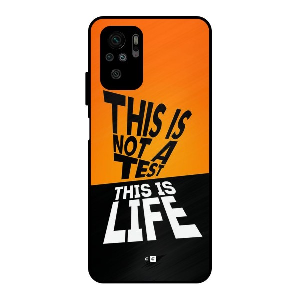Test Life Metal Back Case for Redmi Note 10S