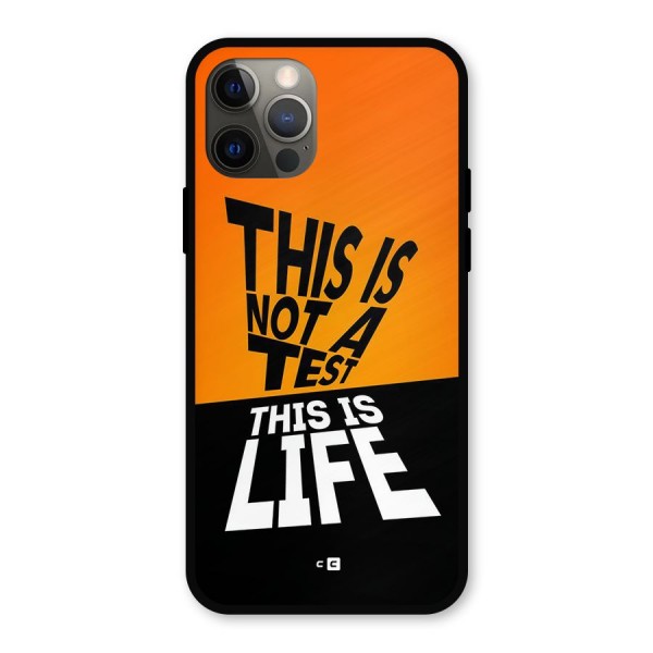 Test Life Metal Back Case for iPhone 12 Pro
