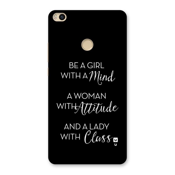 The-Mindset Back Case for Mi Max 2