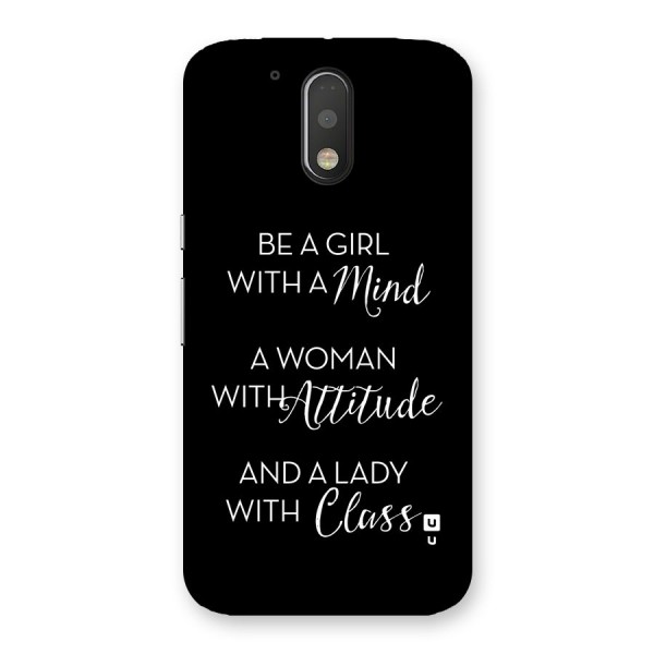 The-Mindset Back Case for Moto G4 Plus