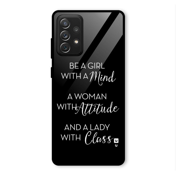 The-Mindset Glass Back Case for Galaxy A72