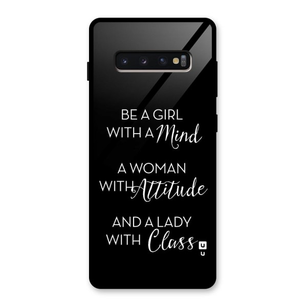 The-Mindset Glass Back Case for Galaxy S10 Plus