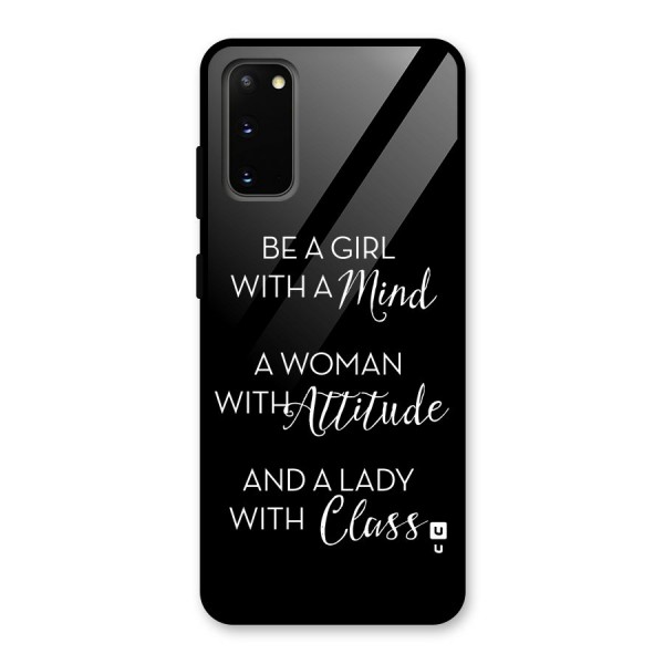The-Mindset Glass Back Case for Galaxy S20