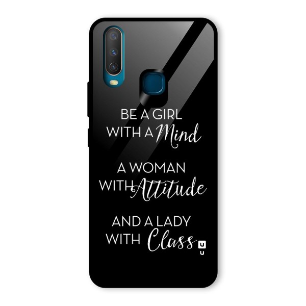 The-Mindset Glass Back Case for Vivo Y12