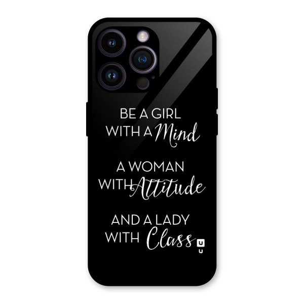 The-Mindset Glass Back Case for iPhone 14 Pro Max
