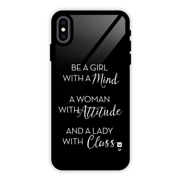 The-Mindset Glass Back Case for iPhone XS Max