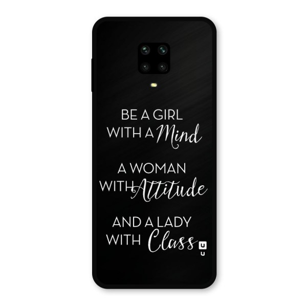 The-Mindset Metal Back Case for Redmi Note 9 Pro Max