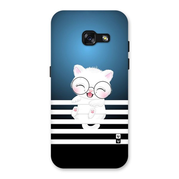 The Cat on Stripes Back Case for Galaxy A3 (2017)