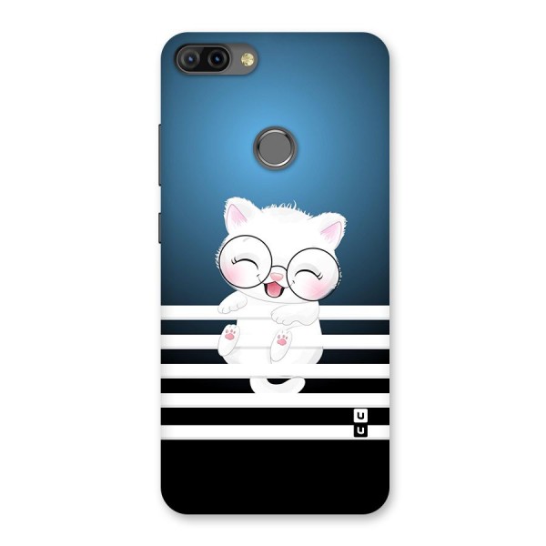 The Cat on Stripes Back Case for Infinix Hot 6 Pro