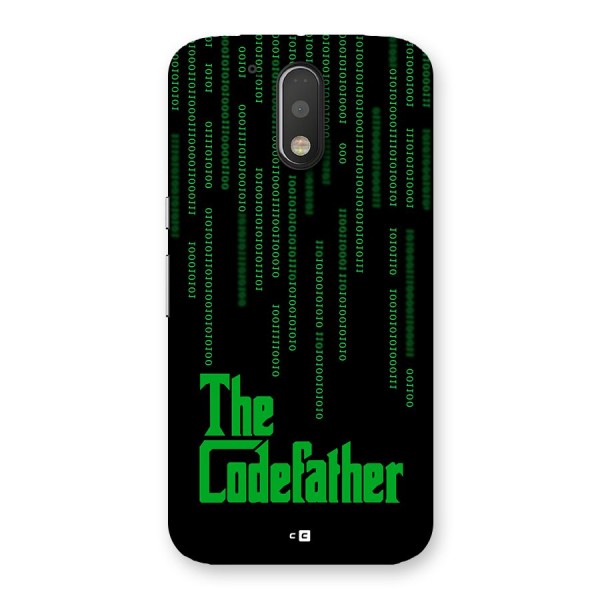 The Codefather Back Case for Moto G4 Plus