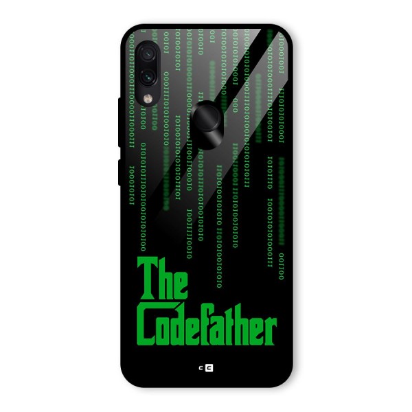 The Codefather Glass Back Case for Redmi Note 7S
