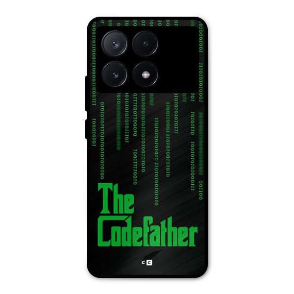 The Codefather Metal Back Case for Poco X6 Pro