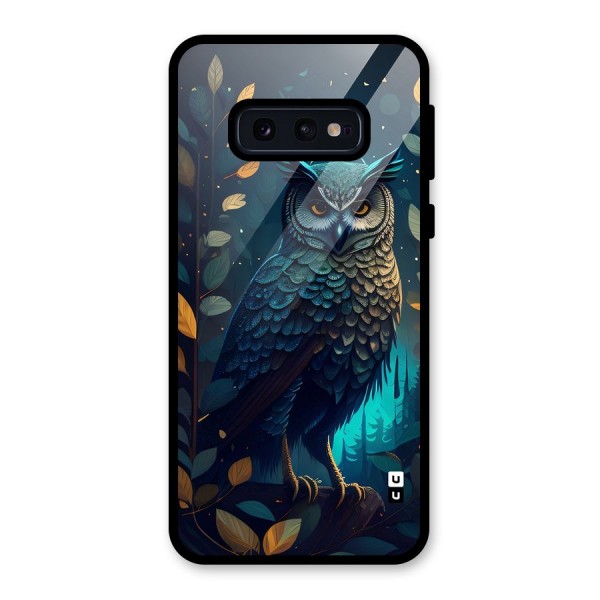 The Cunning Owl Glass Back Case for Galaxy S10e