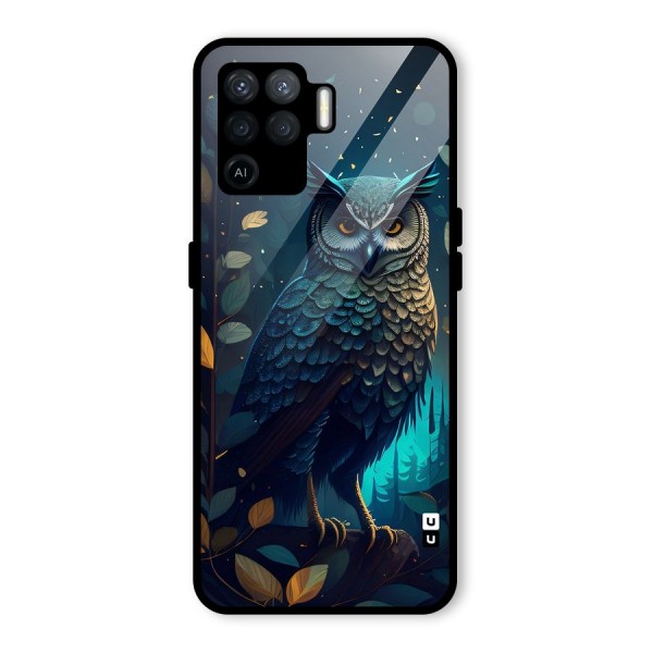 The Cunning Owl Glass Back Case for Oppo F19 Pro