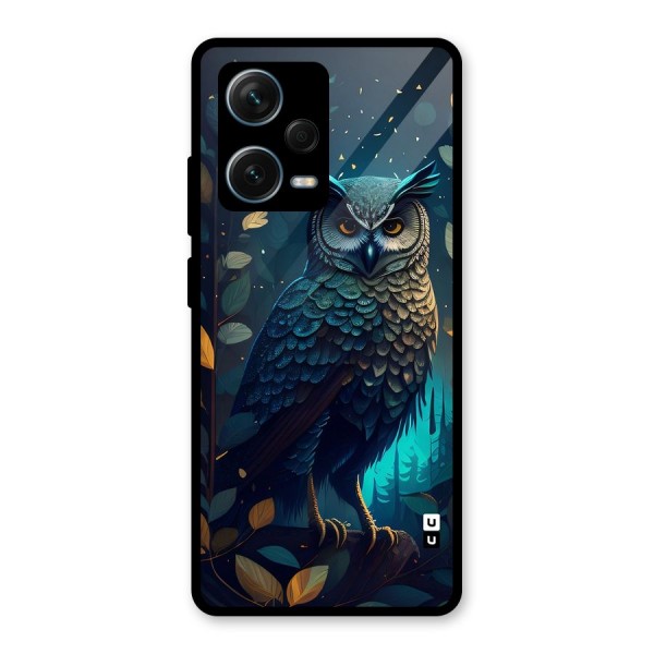 The Cunning Owl Glass Back Case for Redmi Note 12 Pro Plus 5G