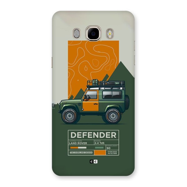 The Defence Car Back Case for Galaxy J7 2016