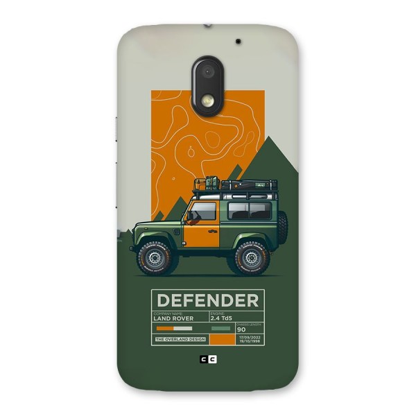 The Defence Car Back Case for Moto E3 Power